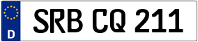 Trailer License Plate